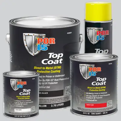POR-15 Top Coat Chassis Black - Gallon