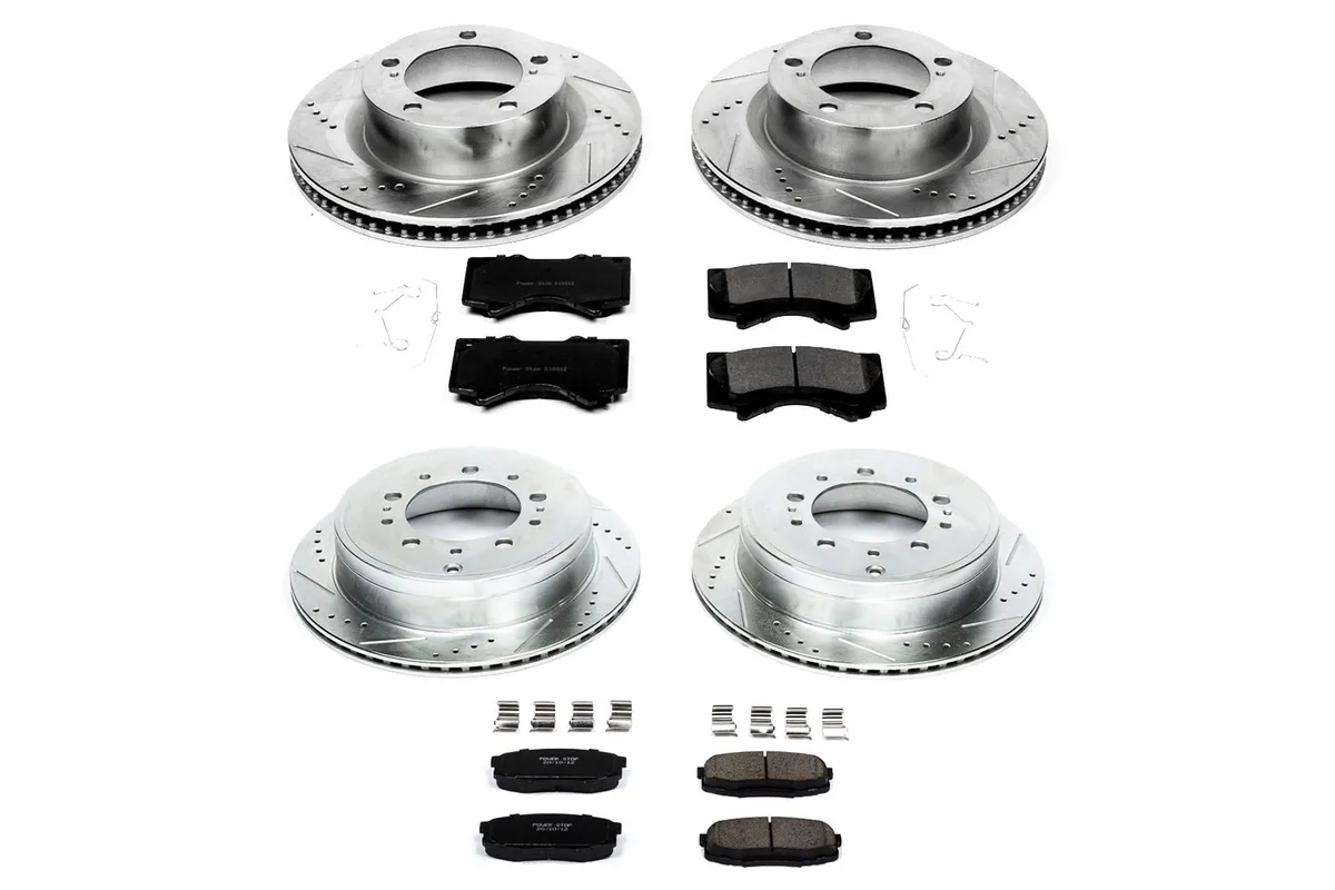 Z23 Evolution Sport Upgrade Kit: Drilled/Slotted Rotors; Carbon-Fiber Ceramic Pads W/Hardware product image