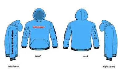 Steinjager Steinjäger Blue Hoodies Size XL