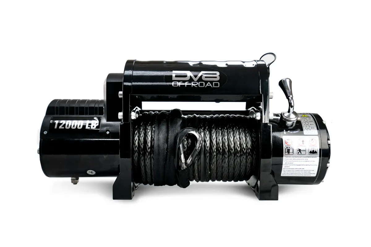 DV8 Offroad Winch w/Synthetic Line and Wireless Remote 12,000lb product image