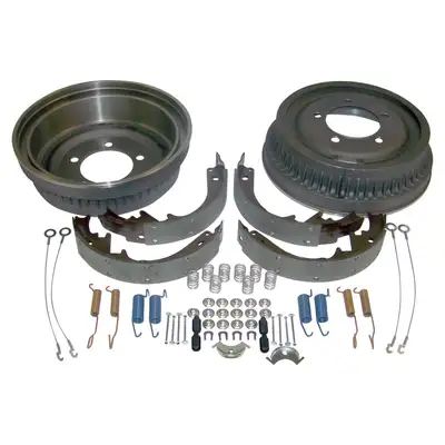 Crown Automotive Jeep Replacement 1974-1978 CJ-5 CJ w/ 11in x 2in Brakes; Front or Rear; Includes 2 drums 1 shoe set and all necessary hardware 1974-1978 CJ-5 CJ w/ 11in x 2in Brakes; Front or Rear; Includes 2 drums 1 shoe set and all necessary hardware 1976-1978 CJ-7 CJ w/ 11in x 2in