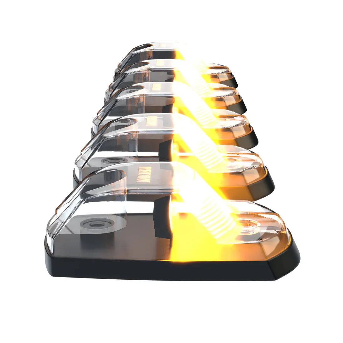 Ford 17-25 Super Duty 5-Piece Ultra Bright RGB Multi-Colored LED Cab Roof Lights Bluetooth App (Fresh Install: For Models That Did Not Come With Factory Cab Lights) - Multiple Lens product image