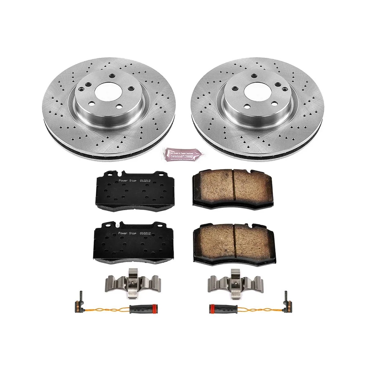 Z17 Direct Replacement Kit: Rotors; Ceramic Pads W/Hardware; Pad Sensors product image