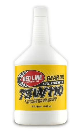 75W110 Gear Oil Synthetic GL-5 Differential Gear Oil 1 Quart Red Line Oil product image