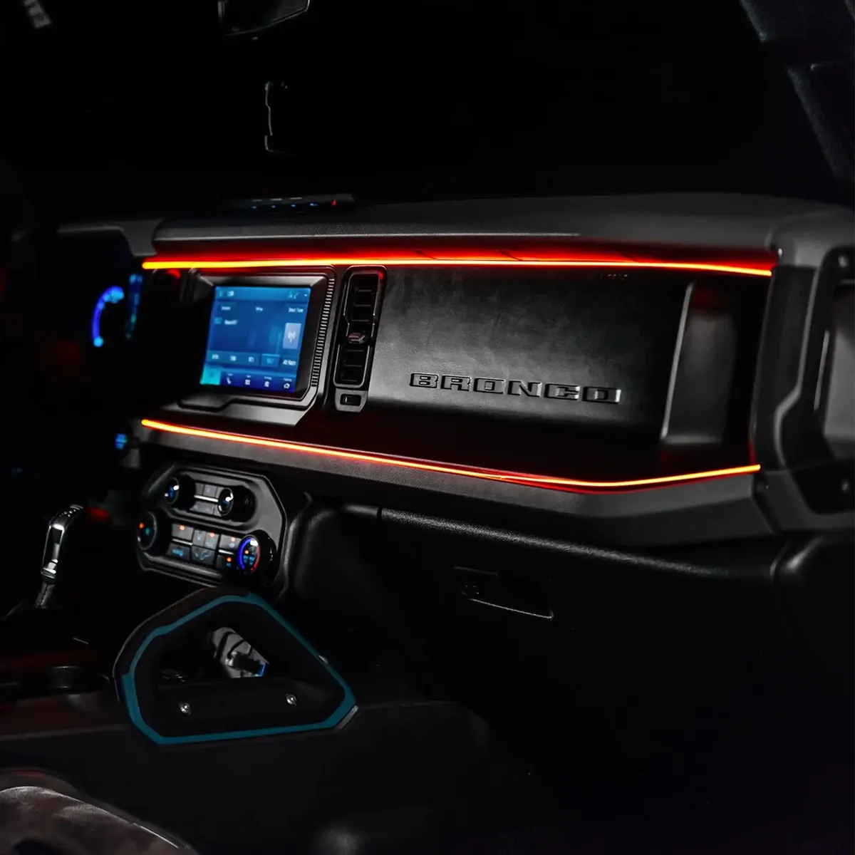 2021-2025 Ford Bronco Dynamic ColorSHIFT LED Dash Kit - USB Plug & Play Interior Lighting product image