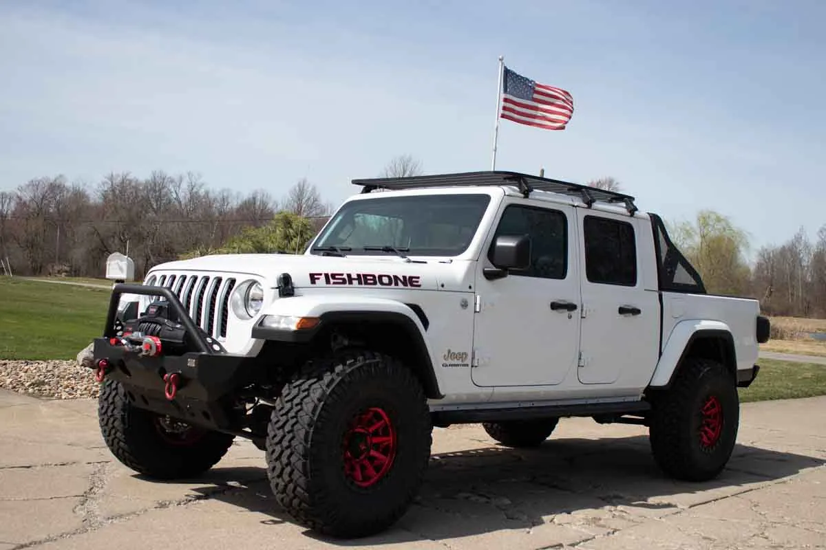 Fishbone Offroad Chase Rack & Molle Window Panel for 2020 & Up Jeep Gladiator FB21246 product image