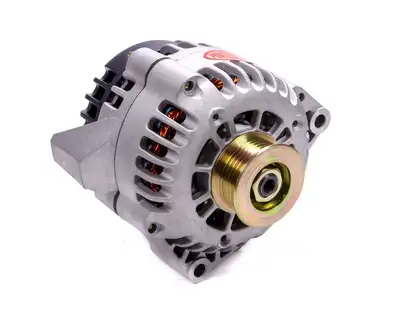 Power Master Alternator; CS130D; Rear Battery Post; 165 Amp; 100 Idle; 6 Groove Pulley; PLIS Voltage Regulator; Natural;