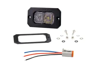 Diode Dynamics Diode Dynamics Ssc2 Sport Flush Mount LED Pod, Rbl White - Combo