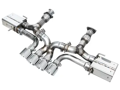 AWE Tuning AWE SwitchPath Exhaust for C8 Corvette Z06 - Diamond Black Tips
