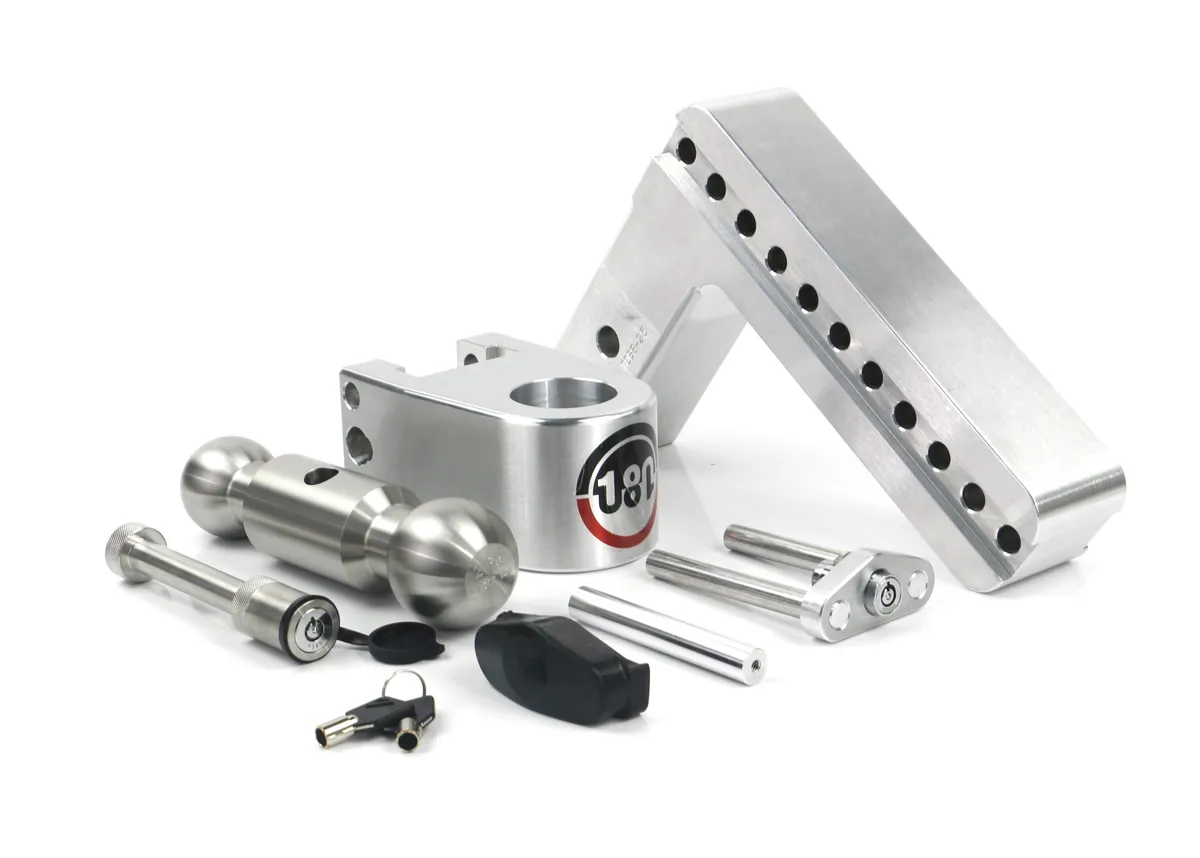 180 Hitch Stainless Steel 8in Drop Hitch With 2.5in Shank (10k/18.5k Grwr) Withws05 Keyed Alike product image