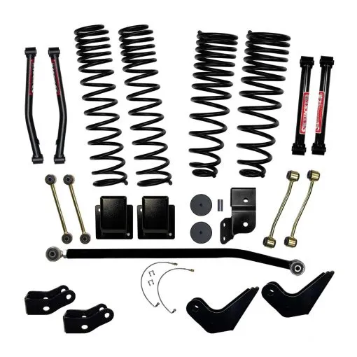 Skyjacker 4.5 Inch Dual Rate Long Travel Coil Spring Lift Kit with Shock Extensions 2020-2022 Jeep Gladiator JT Non-Rubicon Skyjacker