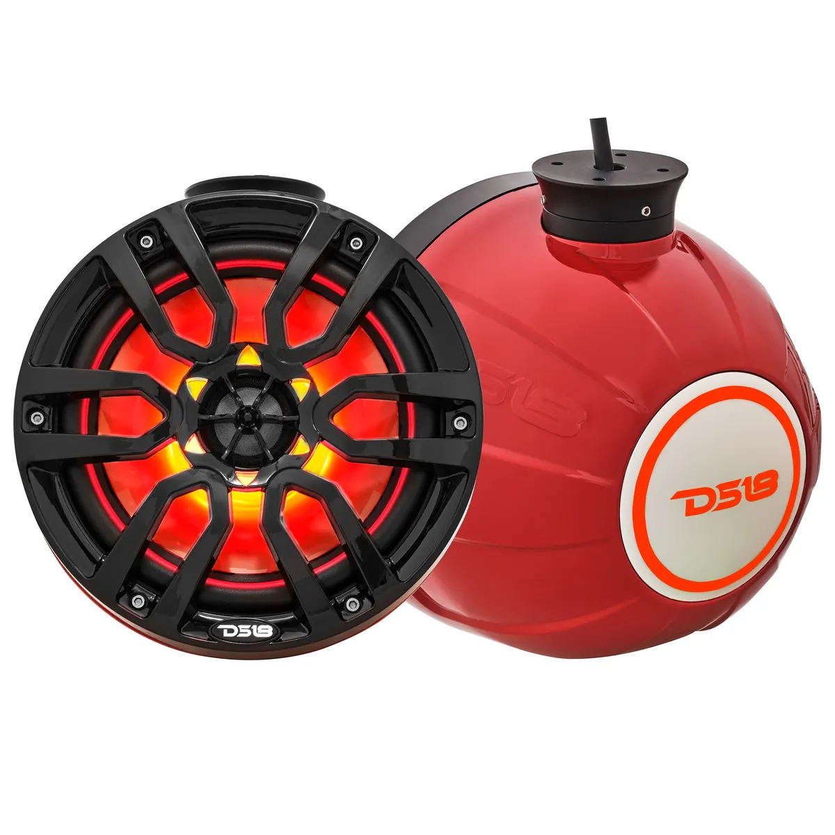 Nxl 8" Pod 375w Speaker With Integrated RGB LED Lights (Pair) - Perfect For Jet Skis product image