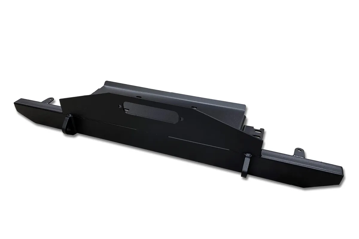 TJ Wrangler / LJ Unlimited Tube Bumper with Winch Plate 54" - Black Powder Coated product image