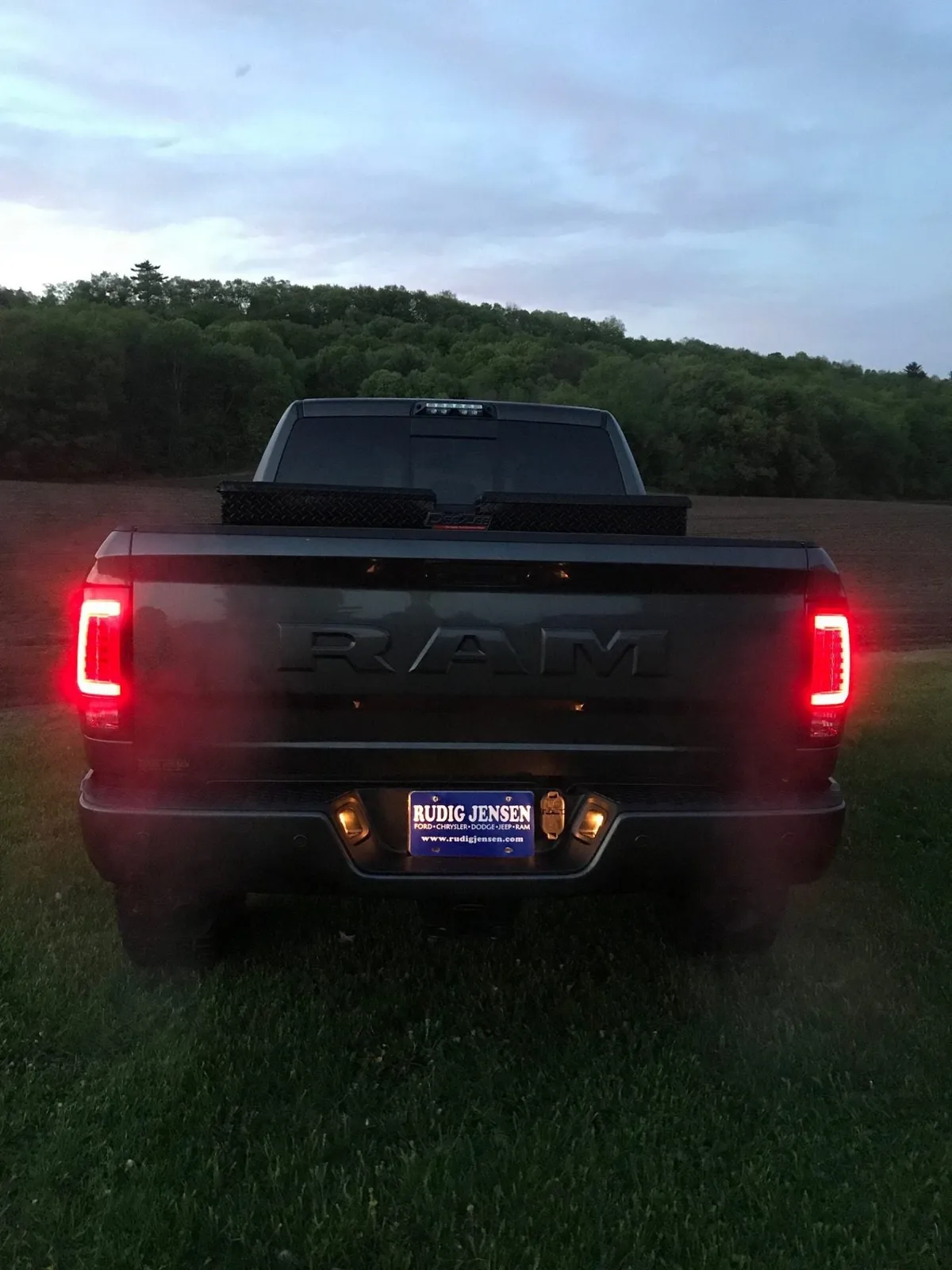 Dodge 09-18 RAM 1500 And 10-18 RAM 25003500 Oled Tail Lights Replaces Factory OEM Halogen Tail Lights - Smoked Lens product image