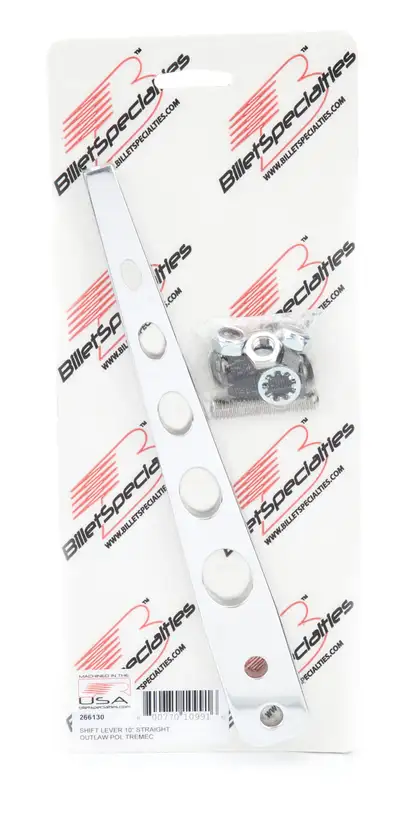 Billet Specialties Shift Lever 10in Straigh t Outlaw Polished Tremec