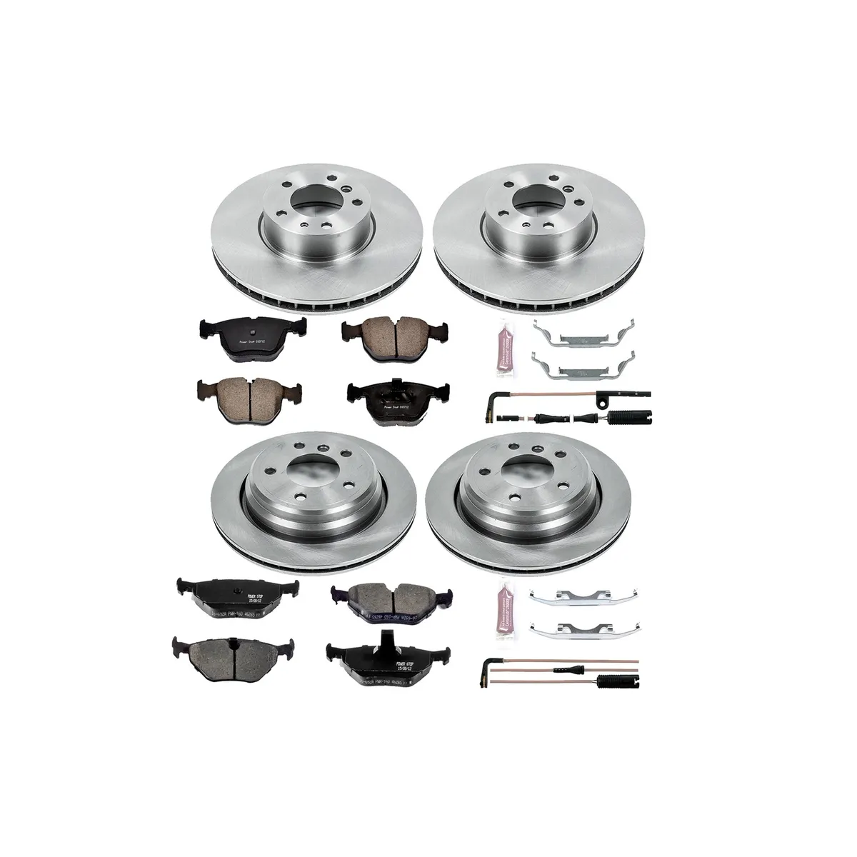 Z17 Direct Replacement Kit: Rotors; Ceramic Pads W/Hardware; Pad Sensors product image
