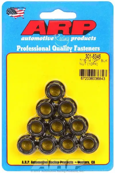 ARP Auto Racing 7/16-14 12pt. Nuts (10)