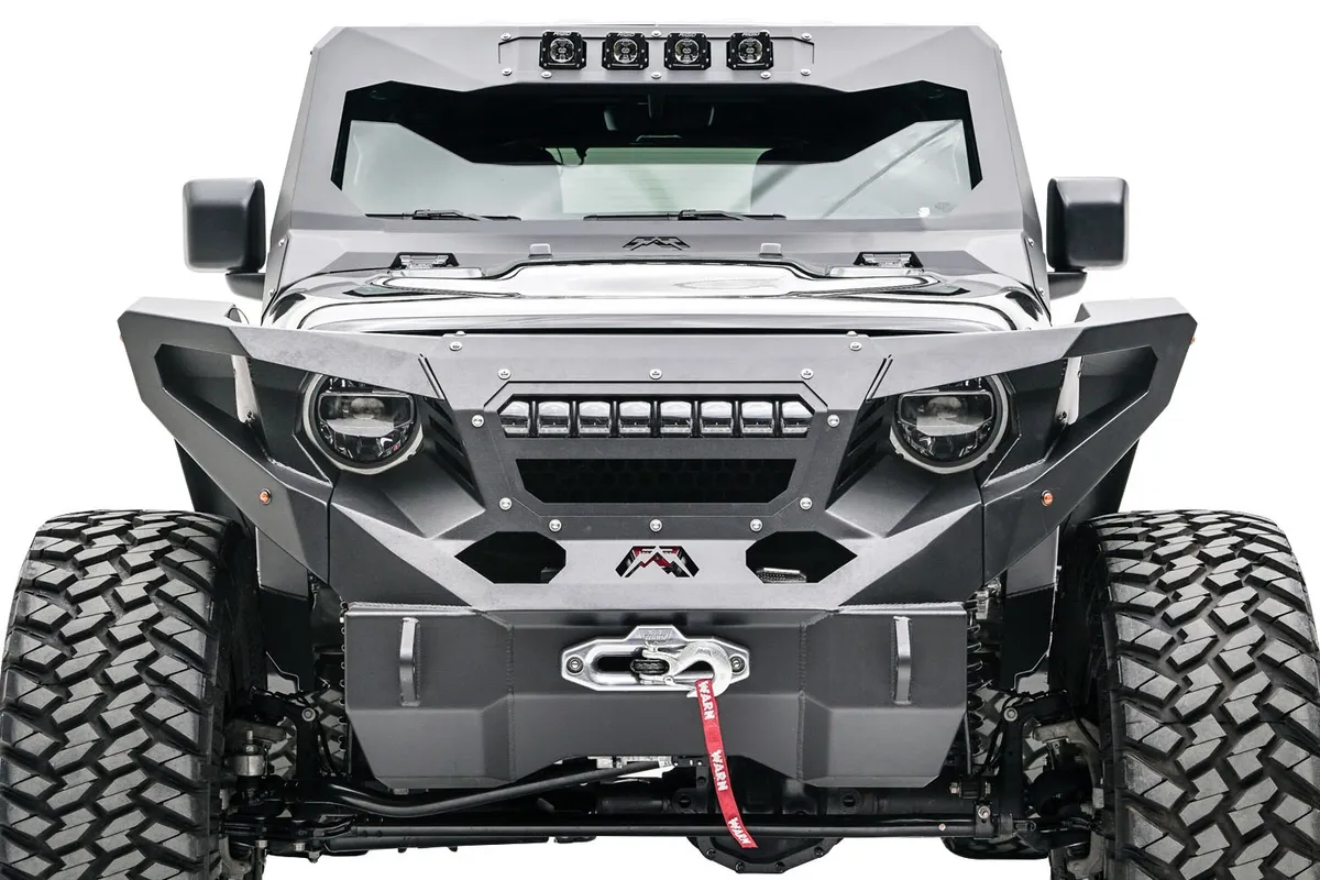 ViCowl Light Insert; 11 Gauge Steel Construction; Holds 4- 3 In. X 3 In. Cube Lights; 2 Stage Matte Black Powder Coat w/Epoxy Primer; product image