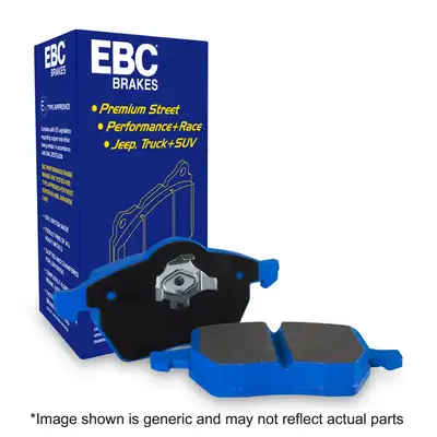 EBC Brakes Bluestuff NDX Full Race Brake Pads; FMSI Pad No. D1898; Vented; 5 Bolt Holes; 330mm Dia.; 36.1mm Height; 22mm Thick; 68mm Center Hole Dia.;