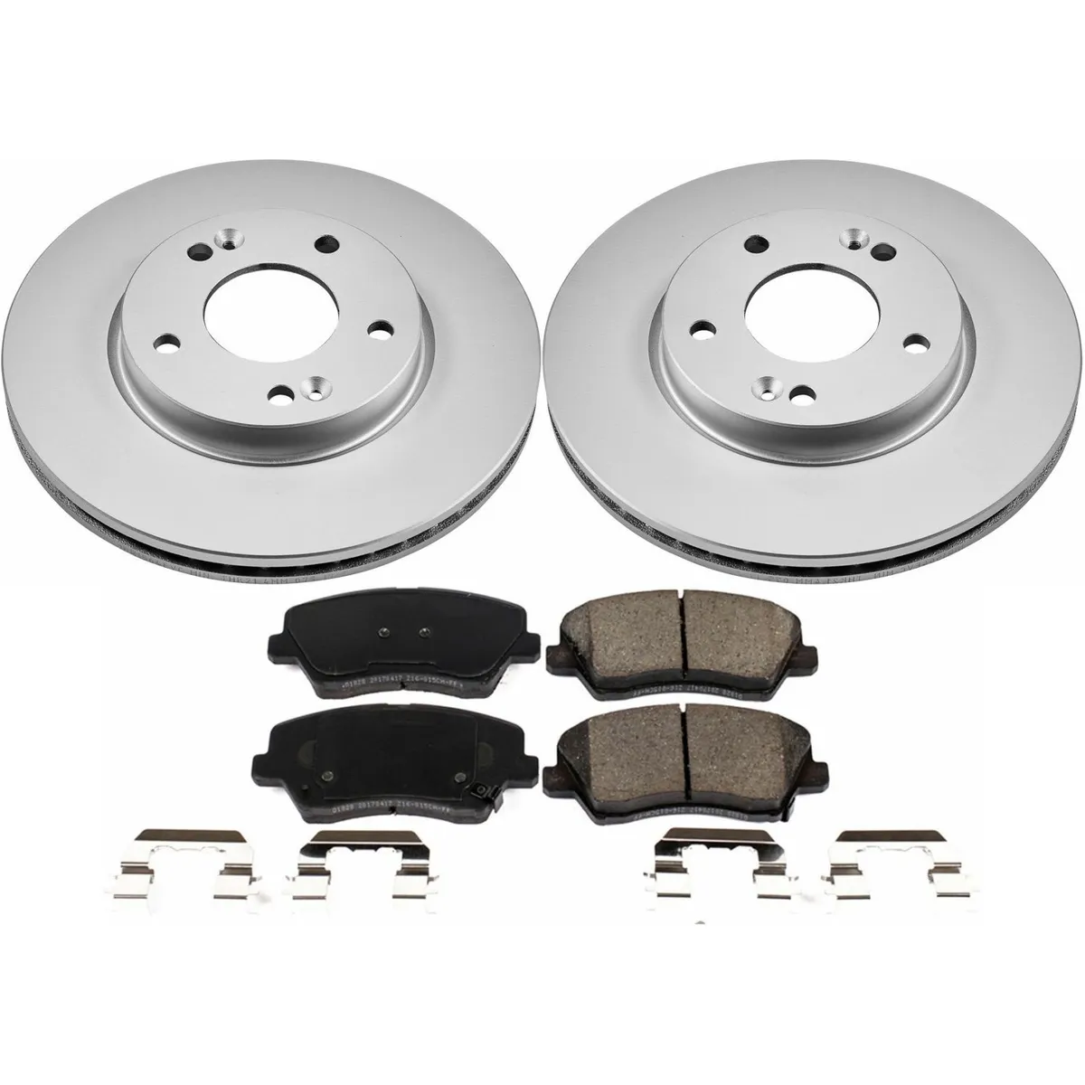 Z17 Geomet Coated Rotor Kit: Genuine Geomet Fully Coated Rotors; Ceramic Pads W/Hardware product image