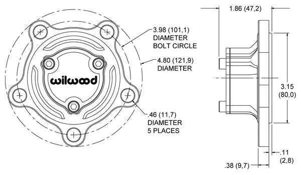 Drive Flangestarlite In55in Five Bolt W/O Boltslightweight product image