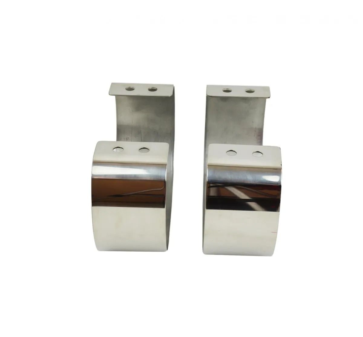 Jeep CJ/YJ Bumperettes Pair 76-95 CJ and Wrangler YJ Polished Silver Kentrol product image