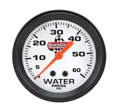 Quickcar Racing Water Pressure Gauge 0-60PSI 2-5/8in