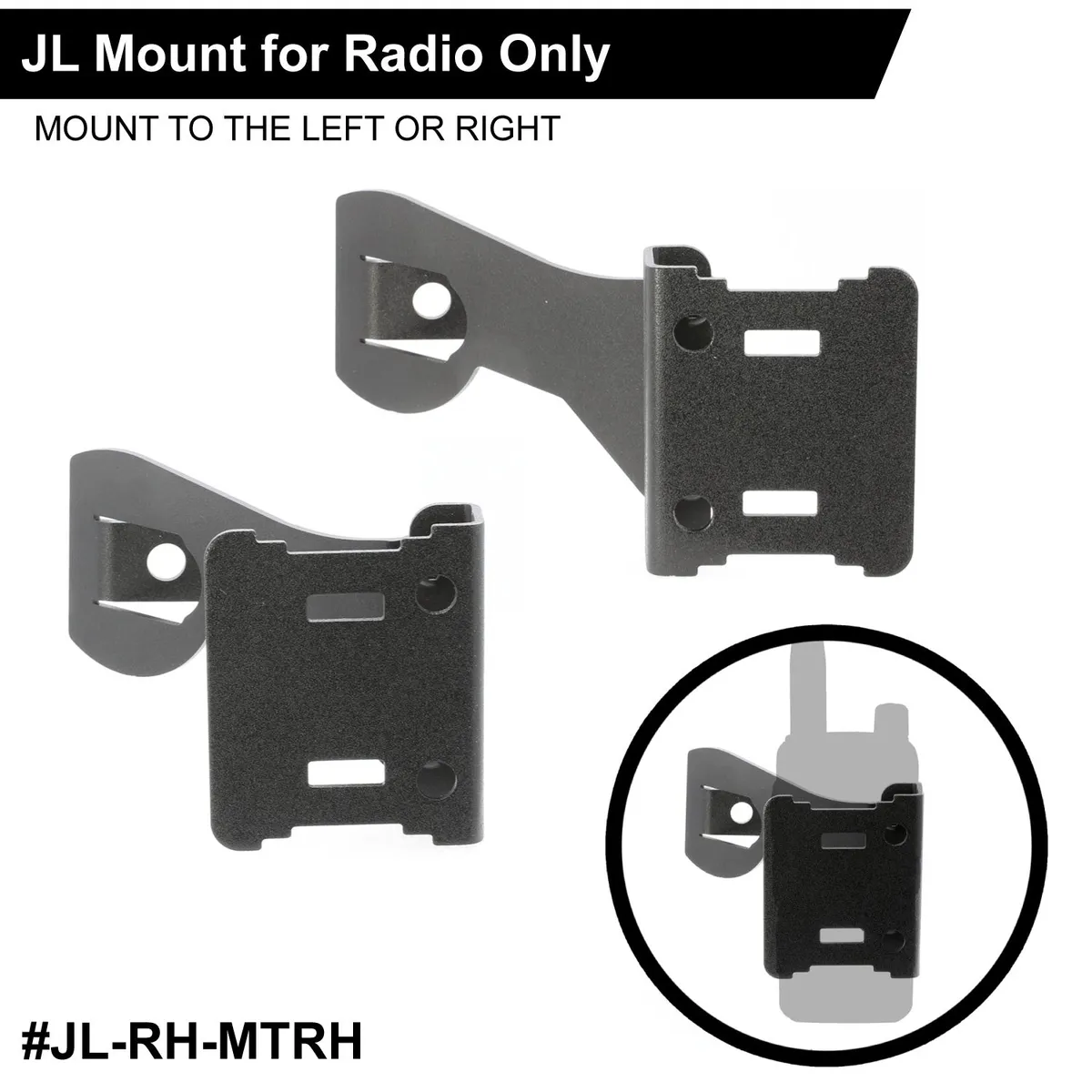 Handheld Radio Grab Bar Mount For Jeep JK Jku/Jlfits R1/V3/Gmr2/Gmr2 Plus/Rh5r product image