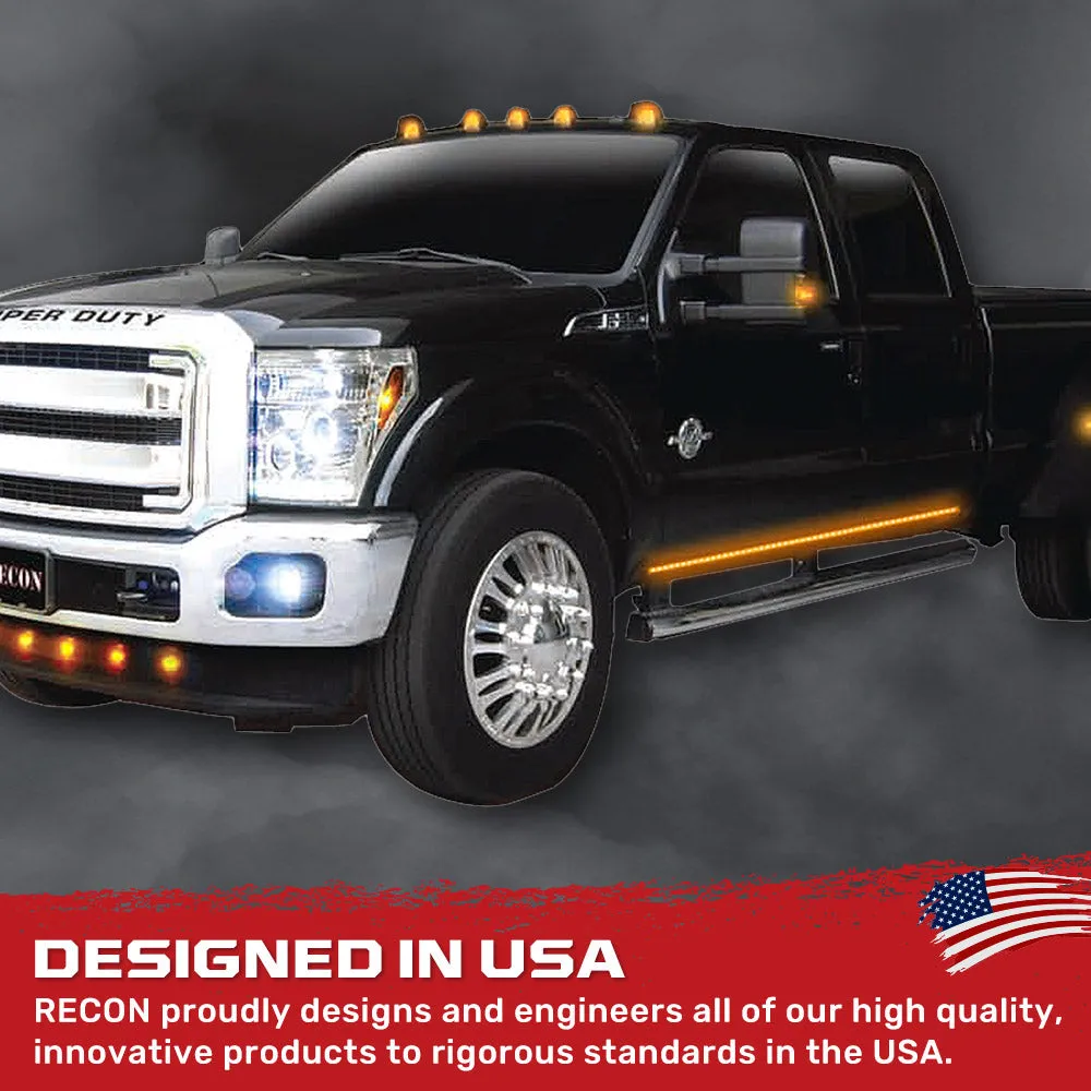 62inch Big Rig LED Running Light Kit in Amber - 2 Piece Set Includes Left And Right Side Fits All Extended And Quad Cab product image
