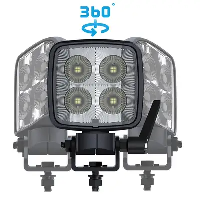 ARC Lighting 5in Work Pod Task Max w/ 360 Pivot Bracket Dual Color White/Amber (1 Ea)