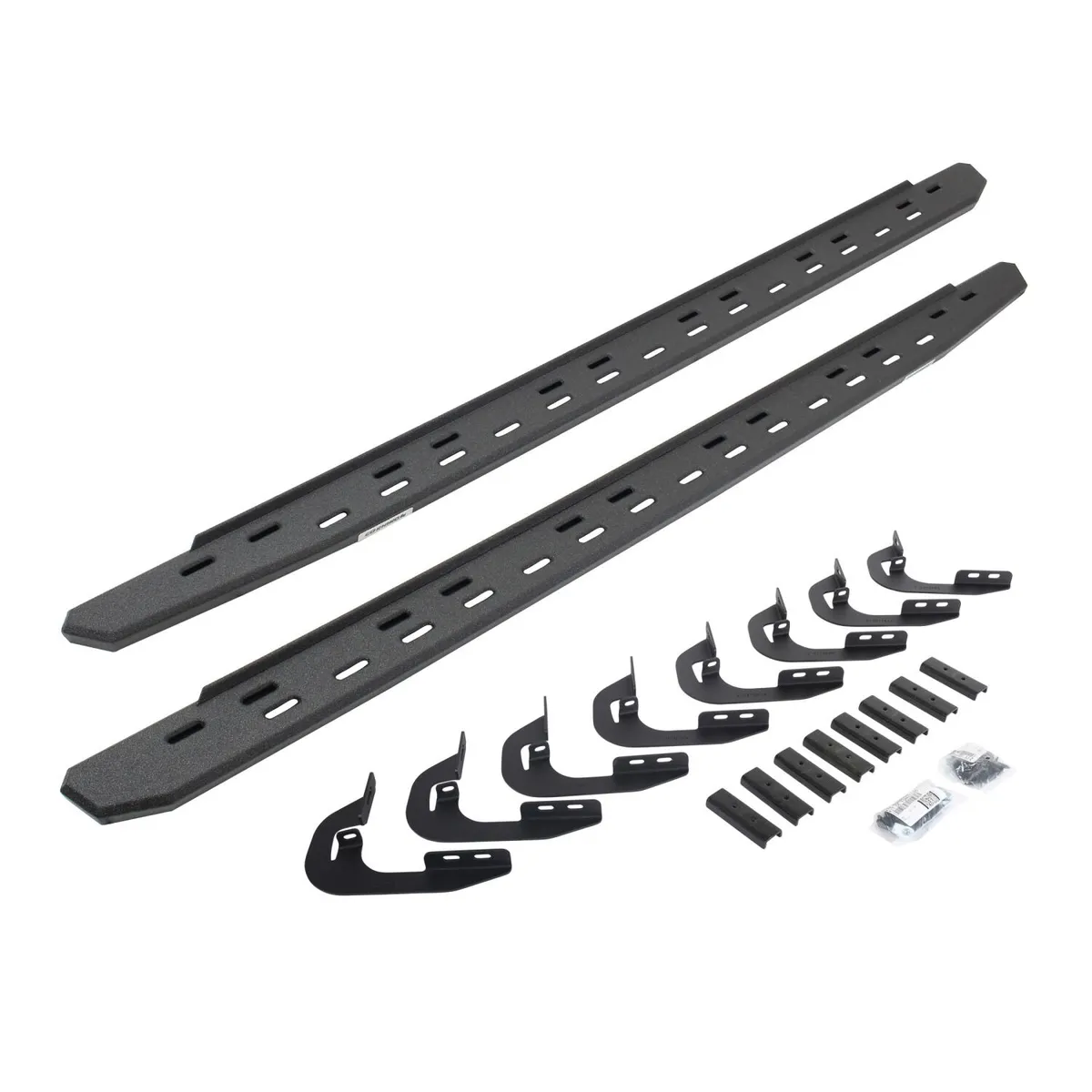 Go Rhino Go Rhino 69604787ST - RB30 Slim Line Running Boards with Mounting Bracket Kit - Protective Bedliner Coating