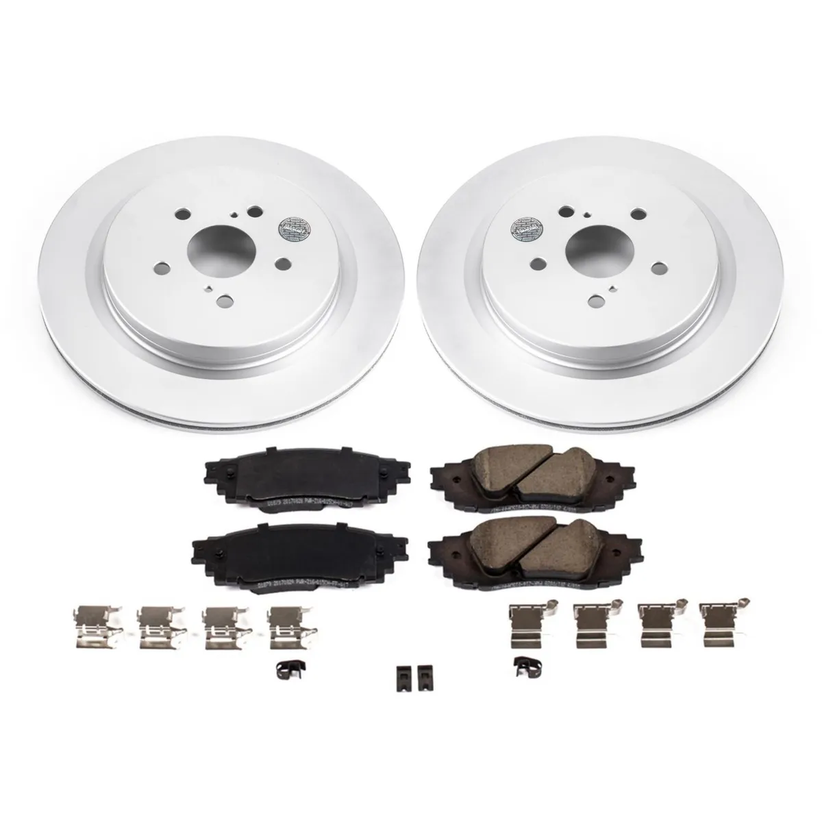 Z17 Geomet Coated Rotor Kit: Genuine Geomet Fully Coated Rotors; Ceramic Pads W/Hardware product image