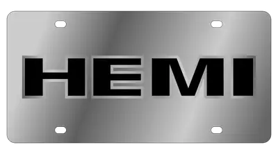 Eurosport Daytona Mopar HEMI Stainless Steel license Plate