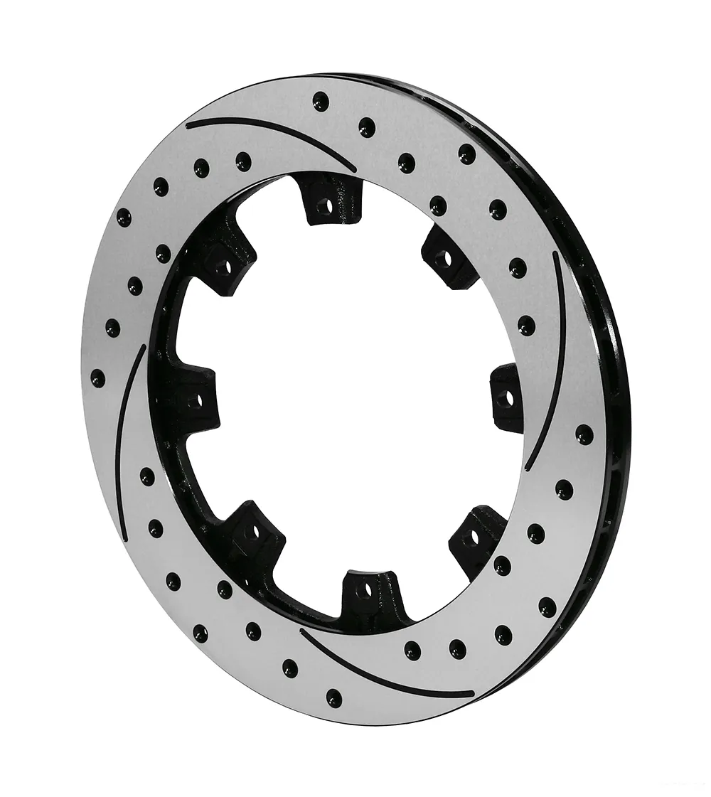 Wilwood Brakes Wilwood Rotor-UL32 Iron LH-SRP BLK Drl 12.19 x .810 - 8 on 7.00in