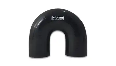 Vibrant Performance 180 Degree Hose Coupler; 1.75 in. Hose ID; 5.5 in. Leg Length From Tangent; 1.75 in. Centerline Radius; 75 PSI Maximum Operating Pressure; 0.2 in. Wall Thickness; Black;