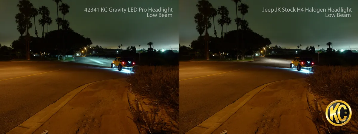 KC HiLiTES 4234 KC Headlight Gravity LED 7in 1-Light - 2007-2018 Jeep Wrangler JK 2/4-Door product image