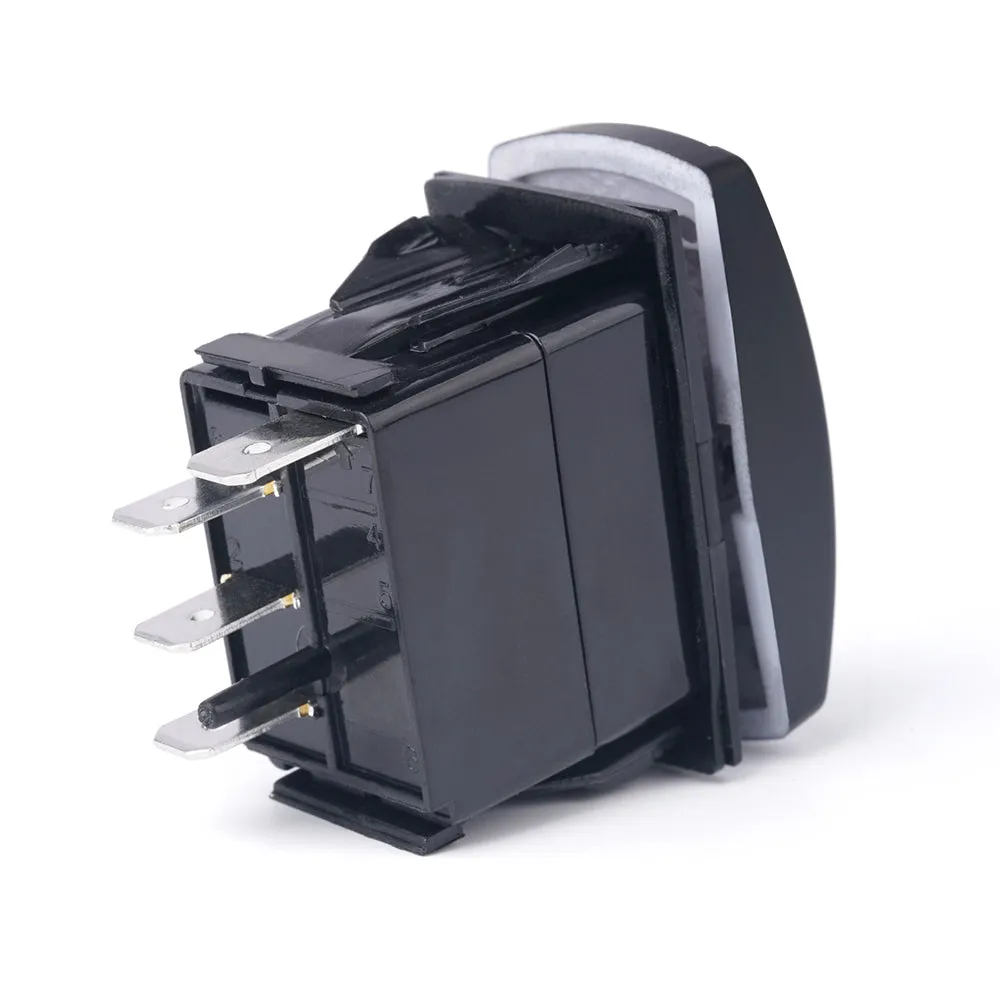 Xprite 4 Pin Laser Blue SPDT 4 Pin Rocker On/Off Toggle Switch with Logo product image