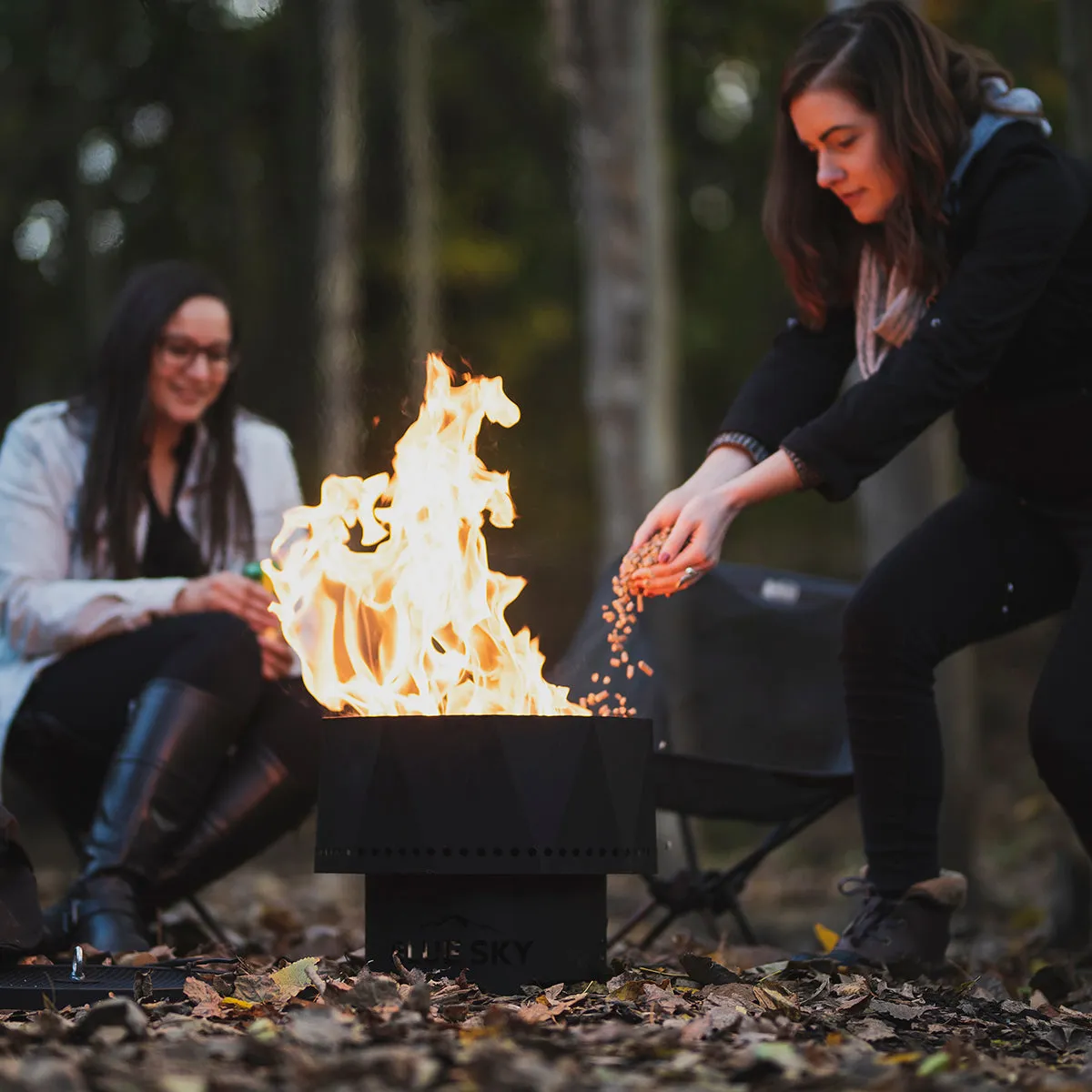 The Ridge Portable High Efficiency Pellet Fire Pit Black product image