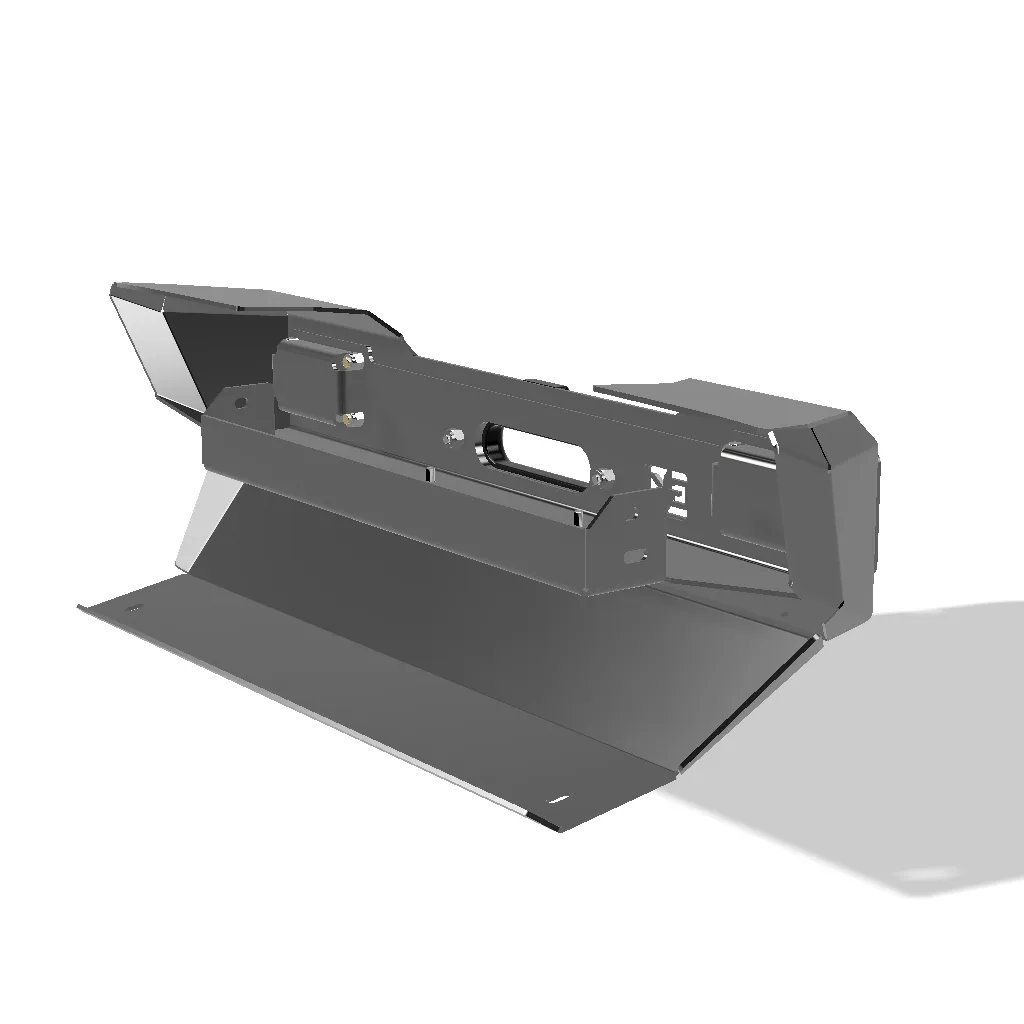 Gauntlet Front Bumper w/Winch Plate for Jeep JL/JT (2018-2024) product image