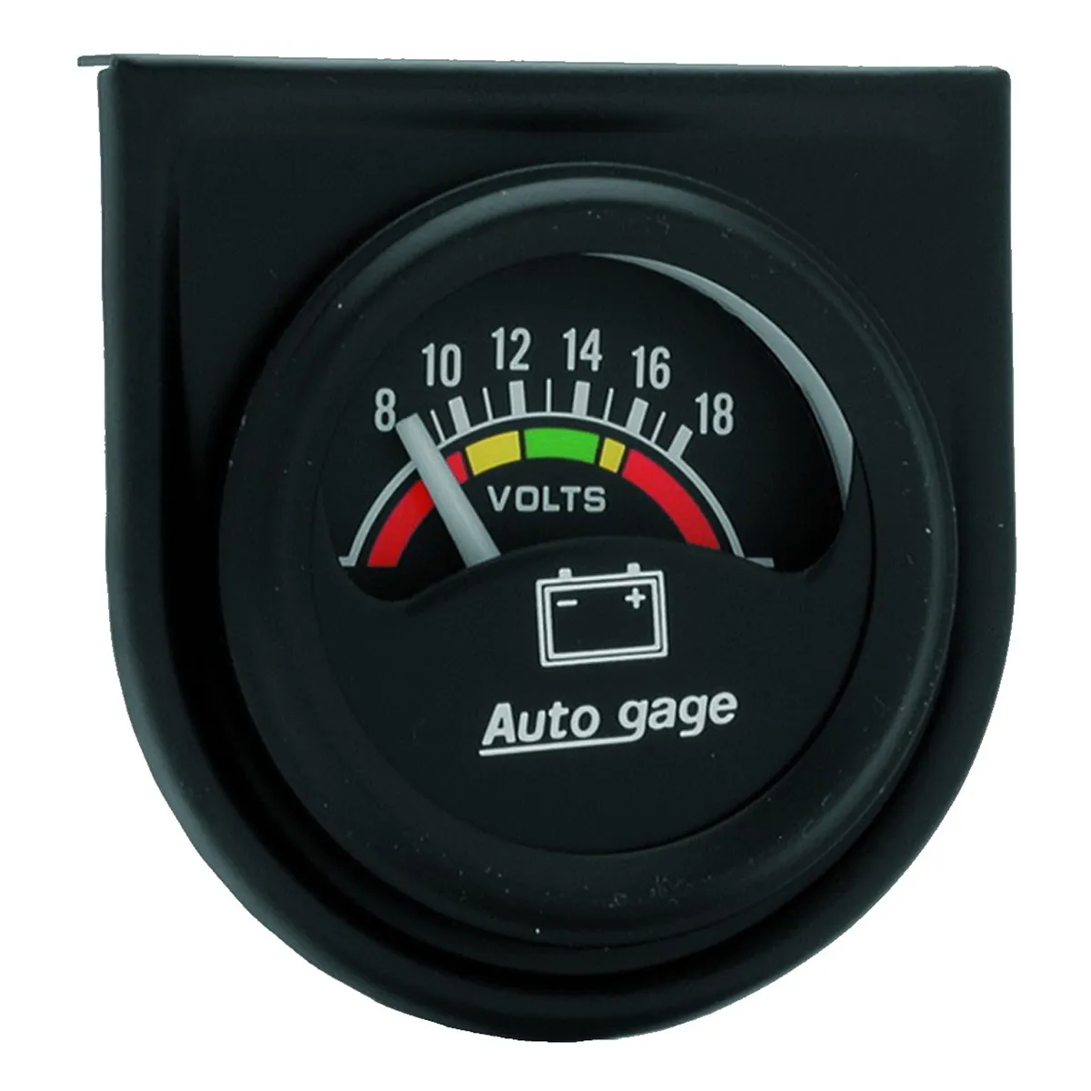 Gauge Console, Voltmeter, 1.5", 18V, Blk Dial, Blk Bezel, AutoGage product image