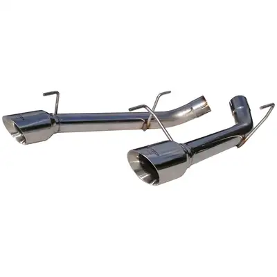 MBRP Exhaust Armor Pro Axle Back Exhaust System; 2.5 in.; Incl. Muffler Delete Pipes/Tailpipes/Hardware/4 in. Outlet Diameter Tips; Dual Split Rear Exit; T304 Stainless Steel;