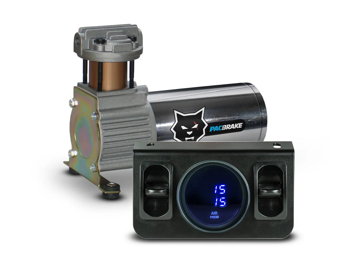 Pacbrake Premium In Cab Control Kit For Independent Paddle Valve In Cab Control Kit WDigital Gauge Pacbrake