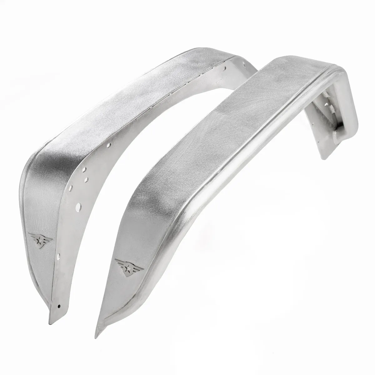 Combat Off Road Jeep JK/JKU Full Assault Raw Aluminum Fender Kit - Front 15-1176 product image