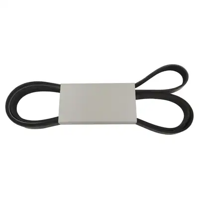 Crown Automotive Jeep Replacement Accessory Drive Belt; Fits 2007-2018 Jeep JK Wrangler w/ 2.8L Diesel Engine w/Air Conditioning; 96.5 in. Long; 6 Ribs;