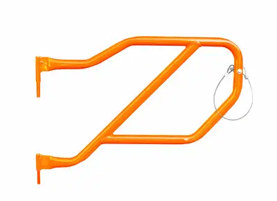 Steinjager Doors 2019 to Present Trail, Tubular Style Rear Doors Fluorescent Orange