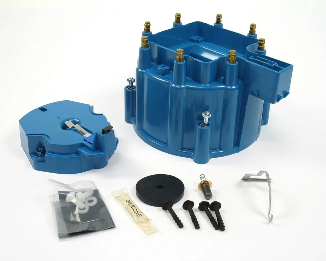 Pertronix Replacement Distributor Cap and Rotor Kit for HEI Distributors - Blue (Service Part Only)