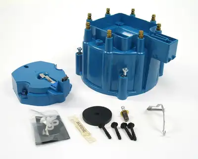 Pertronix Replacement Distributor Cap and Rotor Kit for HEI Distributors - Blue (Service Part Only)