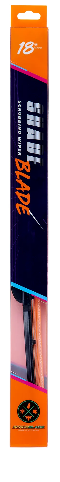 Scrubblade - 18 450mm Orange Silicone Shadeblade Wiper Blade - CBO1800 product image