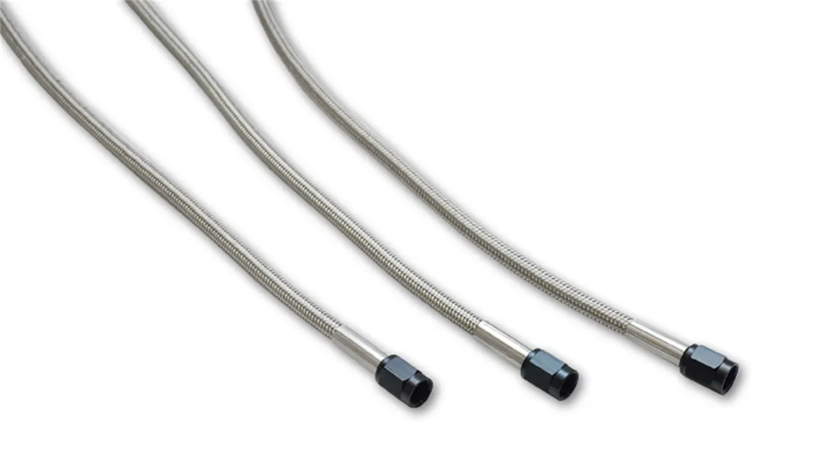 Pre Assembled Hose Assembly; -3AN; 36 in. Hose Length; Straight/Straight Hose End Style; PTFE Lined Stainless Steel; product image