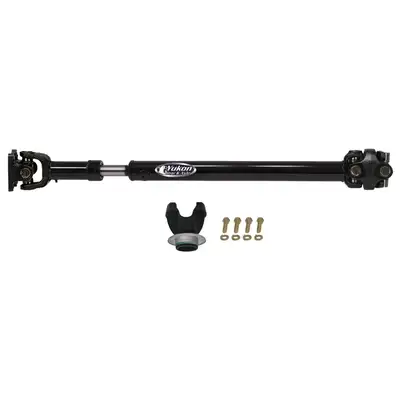 Yukon Gear And Axle Yukon OE-style Driveshaft for 07-11 JK front. 1310 U/Joint. Fits 2-door and 4-door Rubicon and non-Rubicon. Recommended up to 2.5" Lift w/ 33" Tires. Fits Automatic & Manual Transmissions.